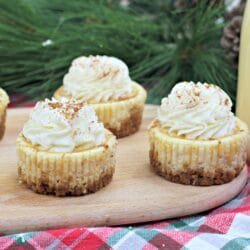 Eggnog Cheesecakes